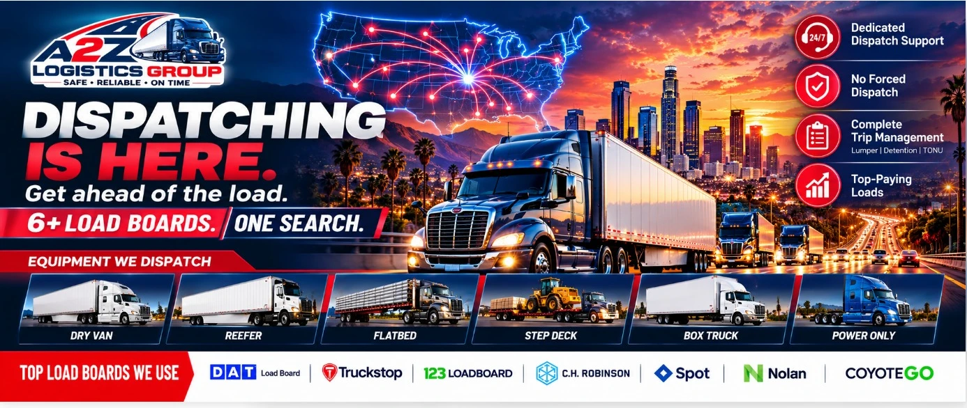 A2Z Logistics Group dispatching: 6+ load boards, one search